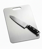 Premium Non-Slip Stainless Steel Cutting Board for Kitchen