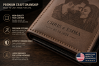 Custom Photo Wallet | Personalized Laser Engraved Faux Leather Him Her Gift