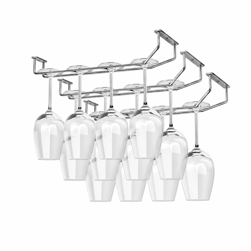 14-Inch Wine Glass Rack Under Cabinet