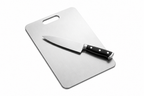 Premium Non-Slip Stainless Steel Cutting Board for Kitchen