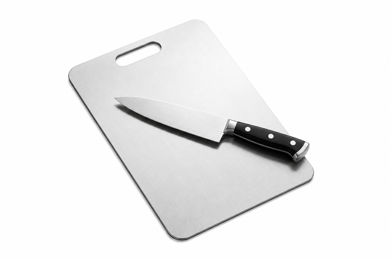 Premium Non-Slip Stainless Steel Cutting Board for Kitchen