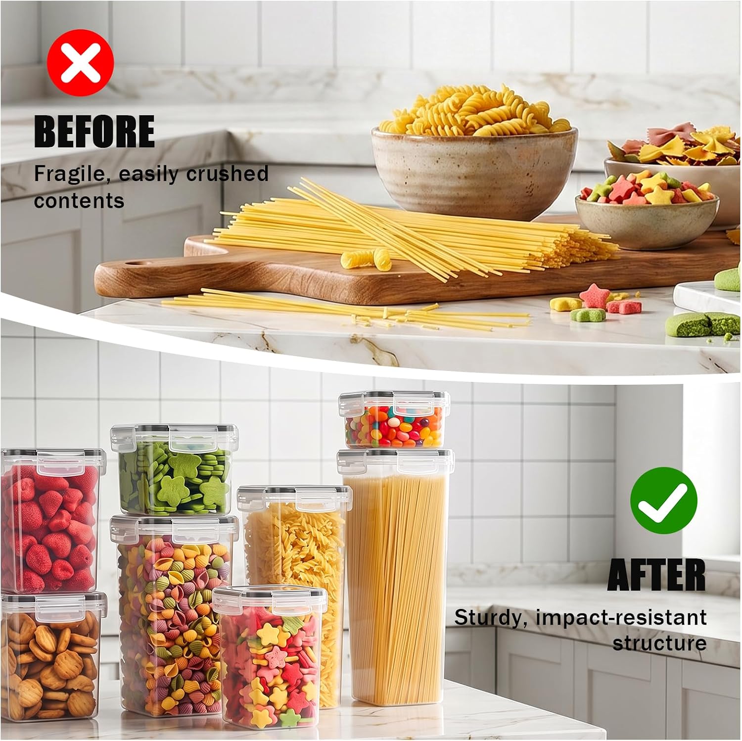 9 PCS Airtight Food Storage Containers