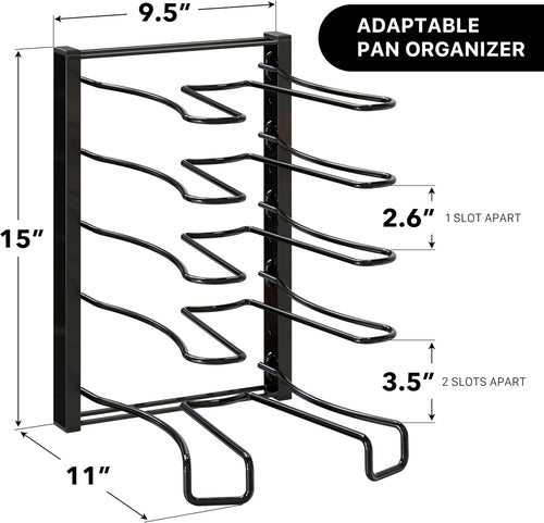5-Tier Pot and Pan Organizer Rack