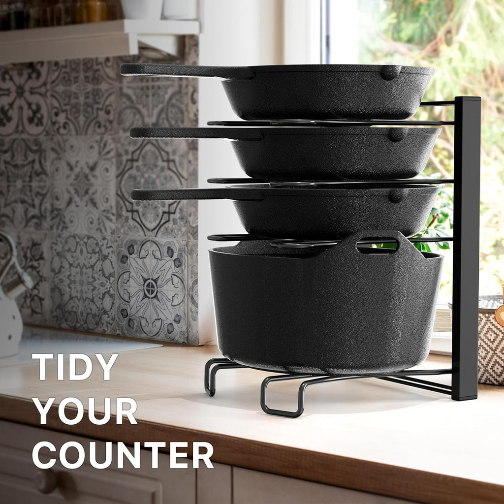 5-Tier Pot and Pan Organizer Rack