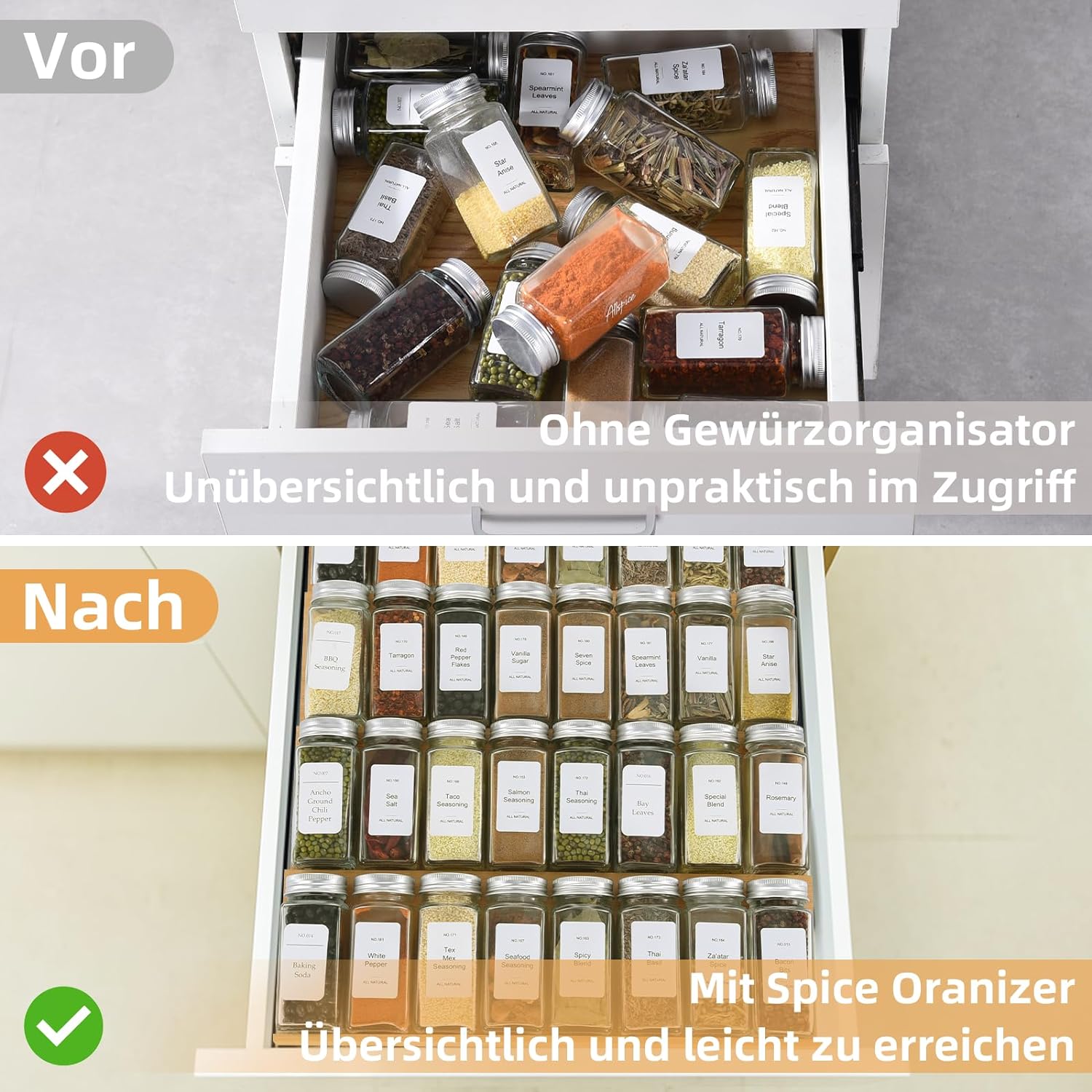 Spice Drawer Organzier