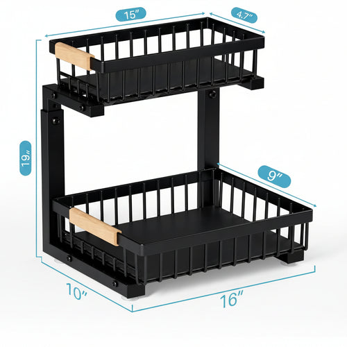 Under Sink Organizer - 2 Packs
